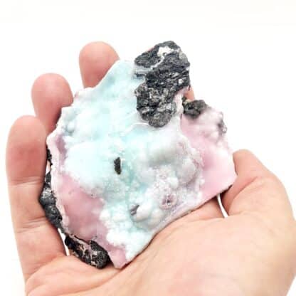 Aragonite /Co et /Cu, Anthracite, Chandoline, Valais, Suisse.