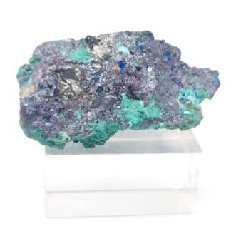 Connellite et Cuprite, Mine de South Tolcarne, Cornouailles, Royaume-Uni.