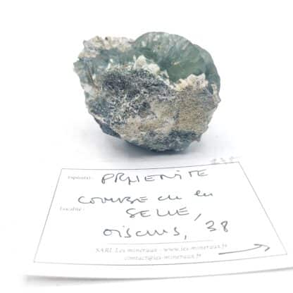 Prehnite en casque, Combe de la Selle, Oisans, Isère.