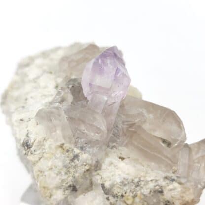 Quartz sceptre améthyste, Col des cristaux, Le Bolchu, Savoie.