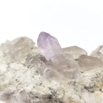 Quartz sceptre améthyste, Col des cristaux, Le Bolchu, Savoie.