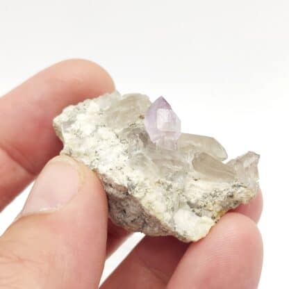 Quartz sceptre améthyste, Col des cristaux, Le Bolchu, Savoie.