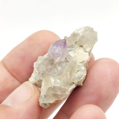 Quartz sceptre améthyste, Col des cristaux, Le Bolchu, Savoie.
