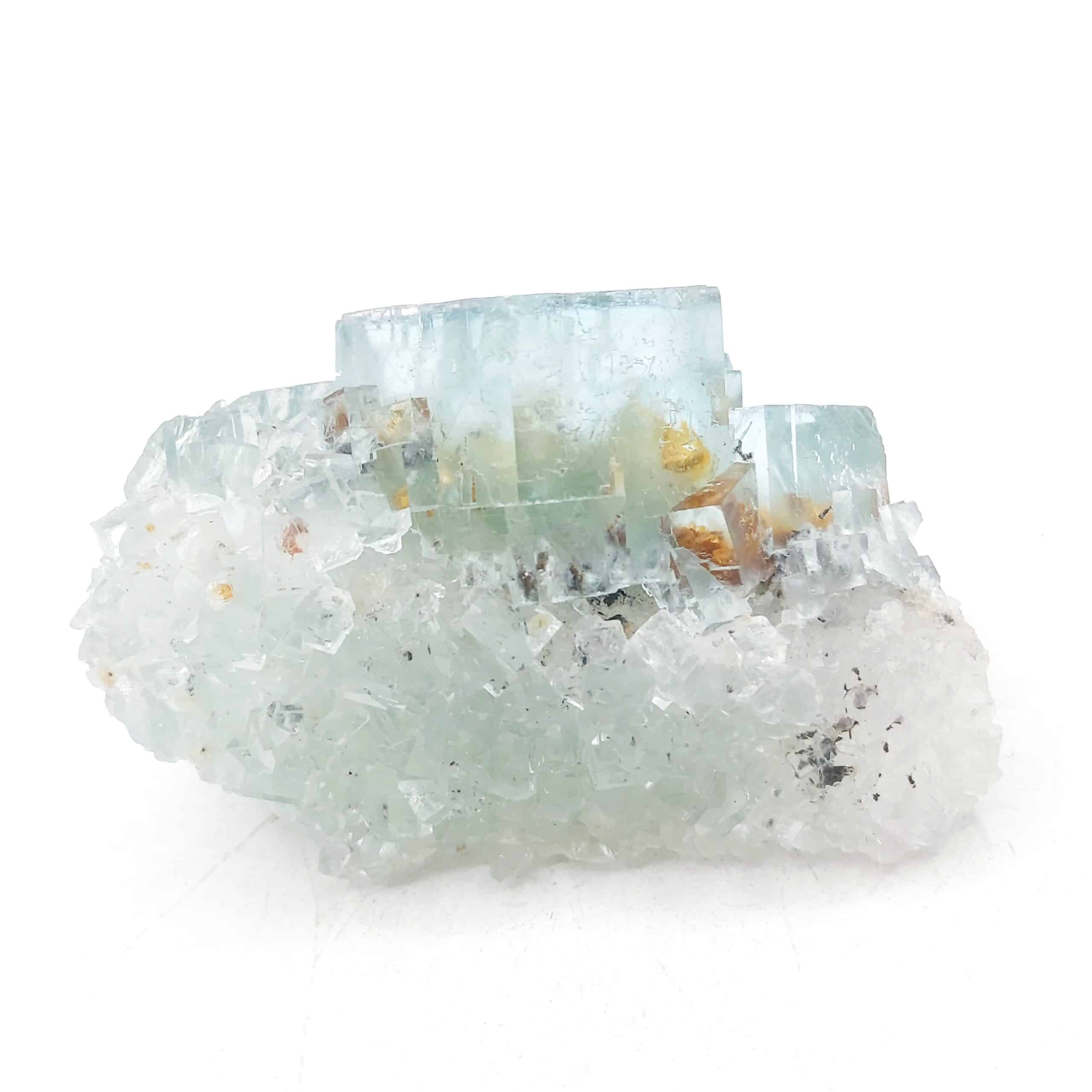 Fluorine Bleue, Dolomite Ferrifère, Langeac, Haute-Loire, Auvergne-Rhône-Alpes.