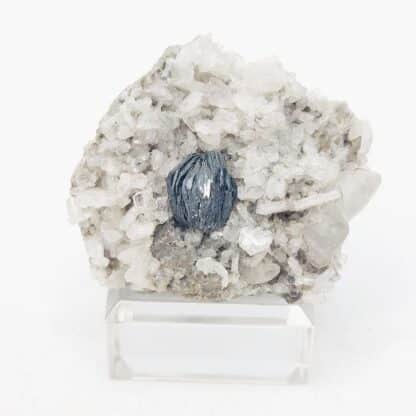 Hématite sur Calcite, Le Plan du Lac, Saint-Christophe-en-Oisans, Isère.