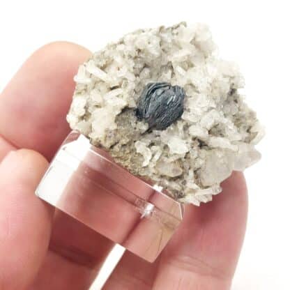Hématite sur Calcite, Le Plan du Lac, Saint-Christophe-en-Oisans, Isère.