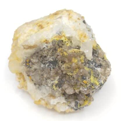 Wulfénite, Galène, Pyromorphite & Cérusite, L’Argentolle, Saône-et-Loire.