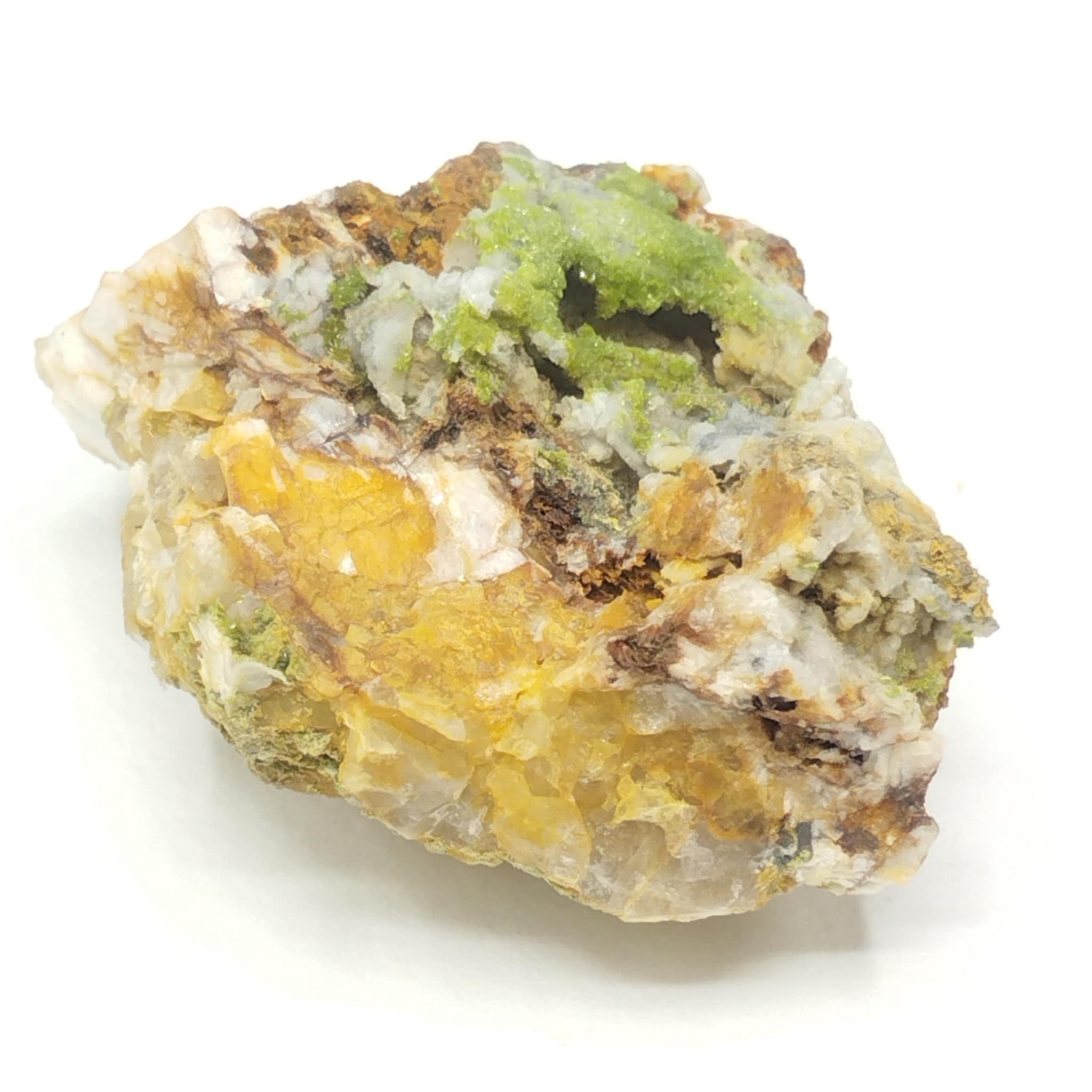 Pyromorphite, Col de Crie, Monsols, Rhône.