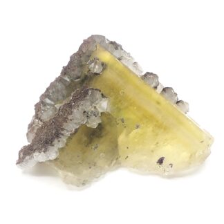 Quartz sur Fluorite (Fluorine), El Hammam, Maroc.