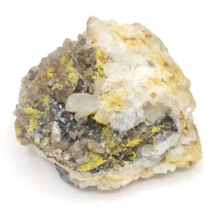 Wulfénite, Galène, Pyromorphite & Cérusite, L’Argentolle, Saône-et-Loire.