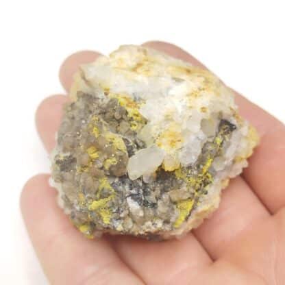 Wulfénite, Galène, Pyromorphite & Cérusite, L’Argentolle, Saône-et-Loire.