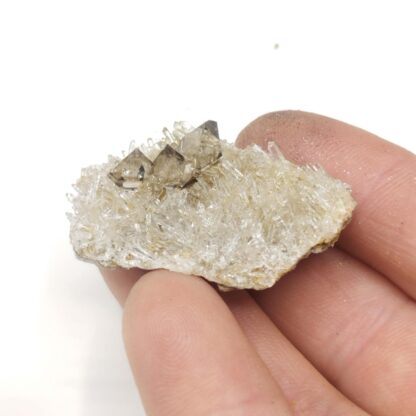 Quartz sceptre fumé, Loperhet, Finistère, Bretagne.