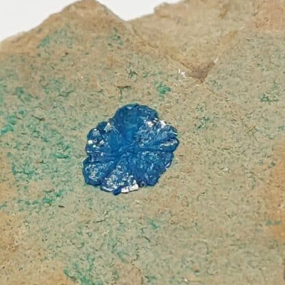 Cornétite, Mine de l’Étoile, Haut-Katanga, RD Congo.