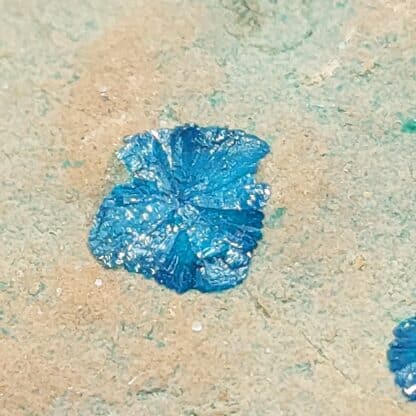 Cornétite, Mine de l’Étoile, Haut-Katanga, RD Congo.