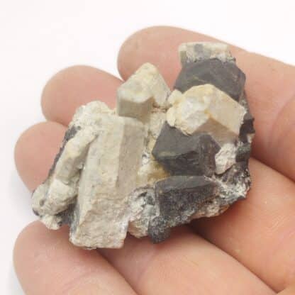 Néphéline & Schorlomite (Grenat), Jebel Bou-Agrao, Midelt, Maroc.
