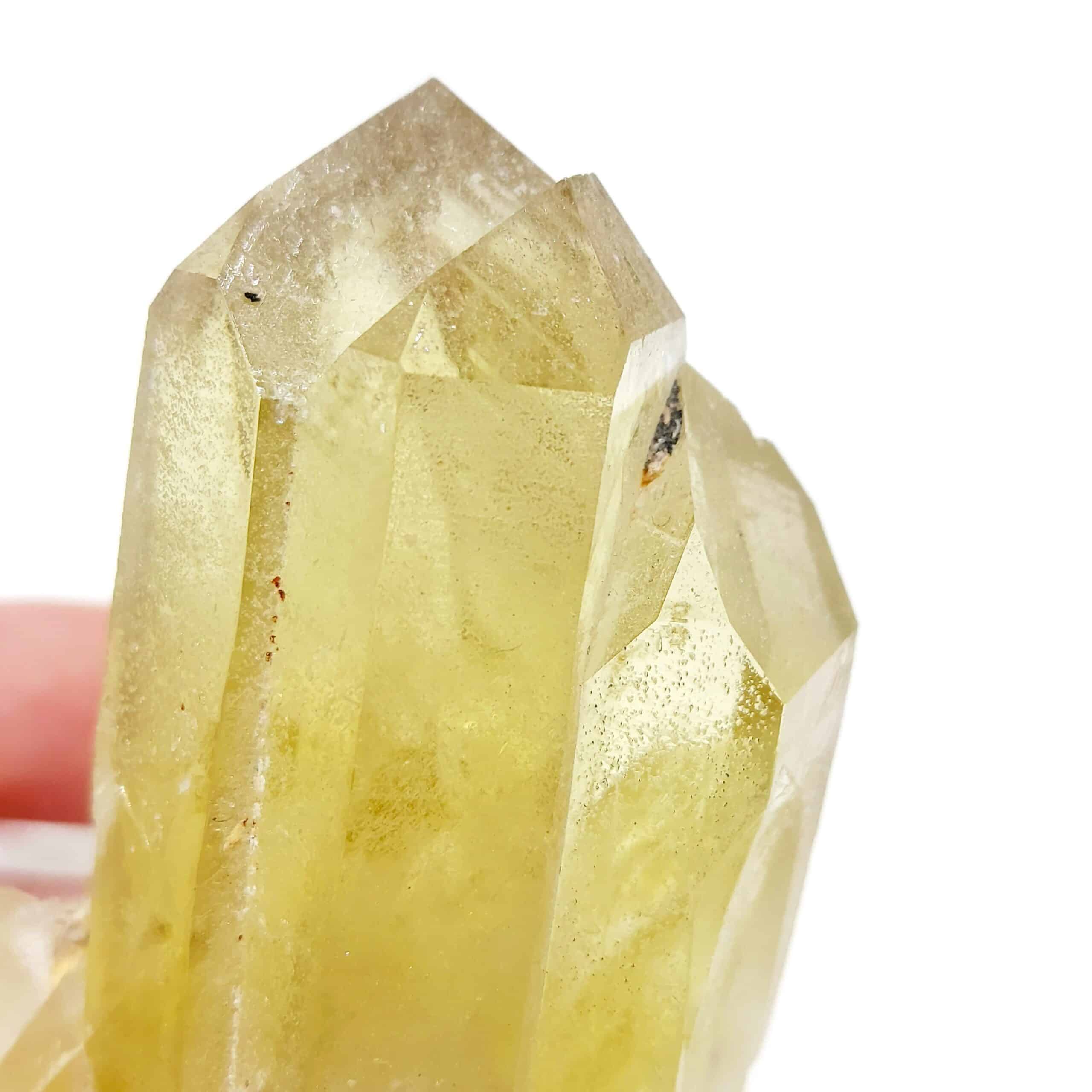 Quartz citrine, Gisement d'Olkhovka, Krasnovishersky, kraï de Perm, Russie.