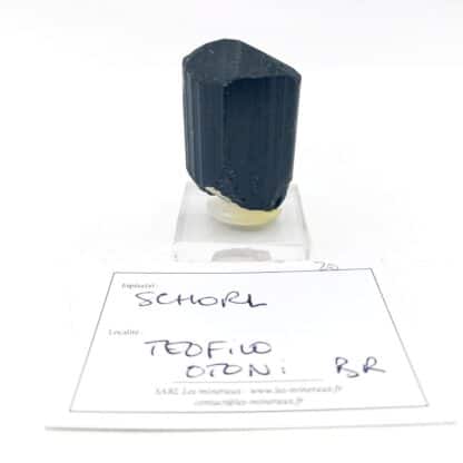 Tourmaline Schorl, Teófilo Otoni, Minas Gerais, Brésil.