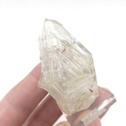 Quartz fenêtre avec bulle mobile, carrière Choëx, Val d’Illiez, Valais (Suisse).