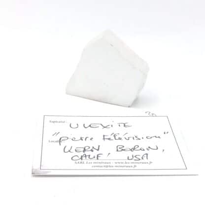 Ulexite, Bore, comté de Kern, Californie, États-Unis.
