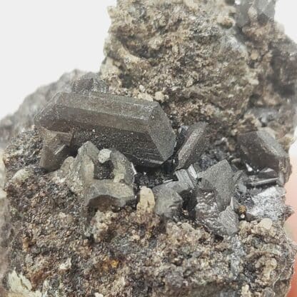Chalcocite, Mine Geevor, Pendeen, St Just, Cornouailles, Angleterre, Royaume-Uni.