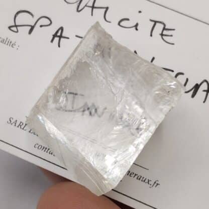 Calcite (Spath d’Islande), Inde.