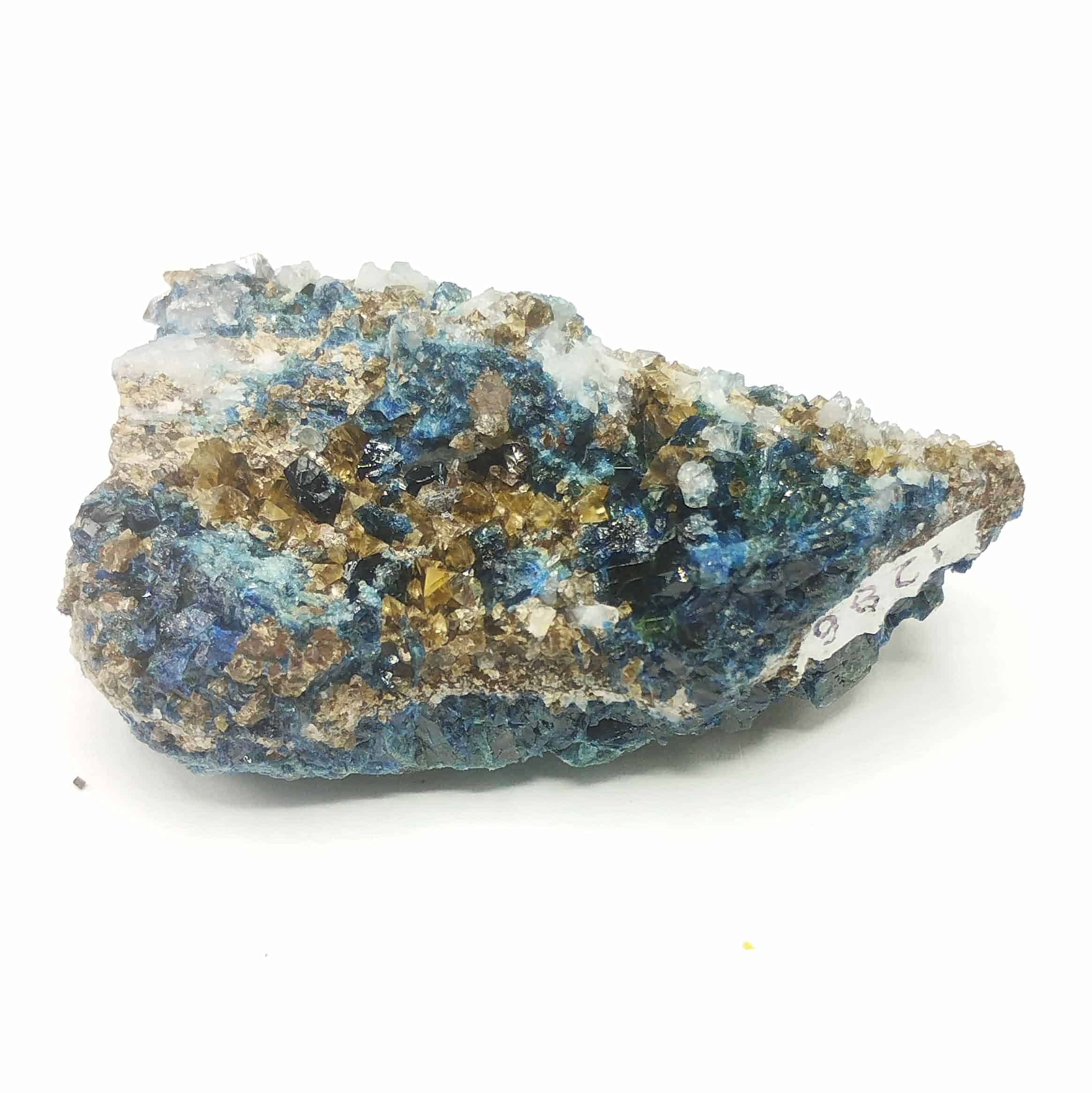 Lazulite, Wardite & Quartz, Rapid Creek, Yukon, Canada.