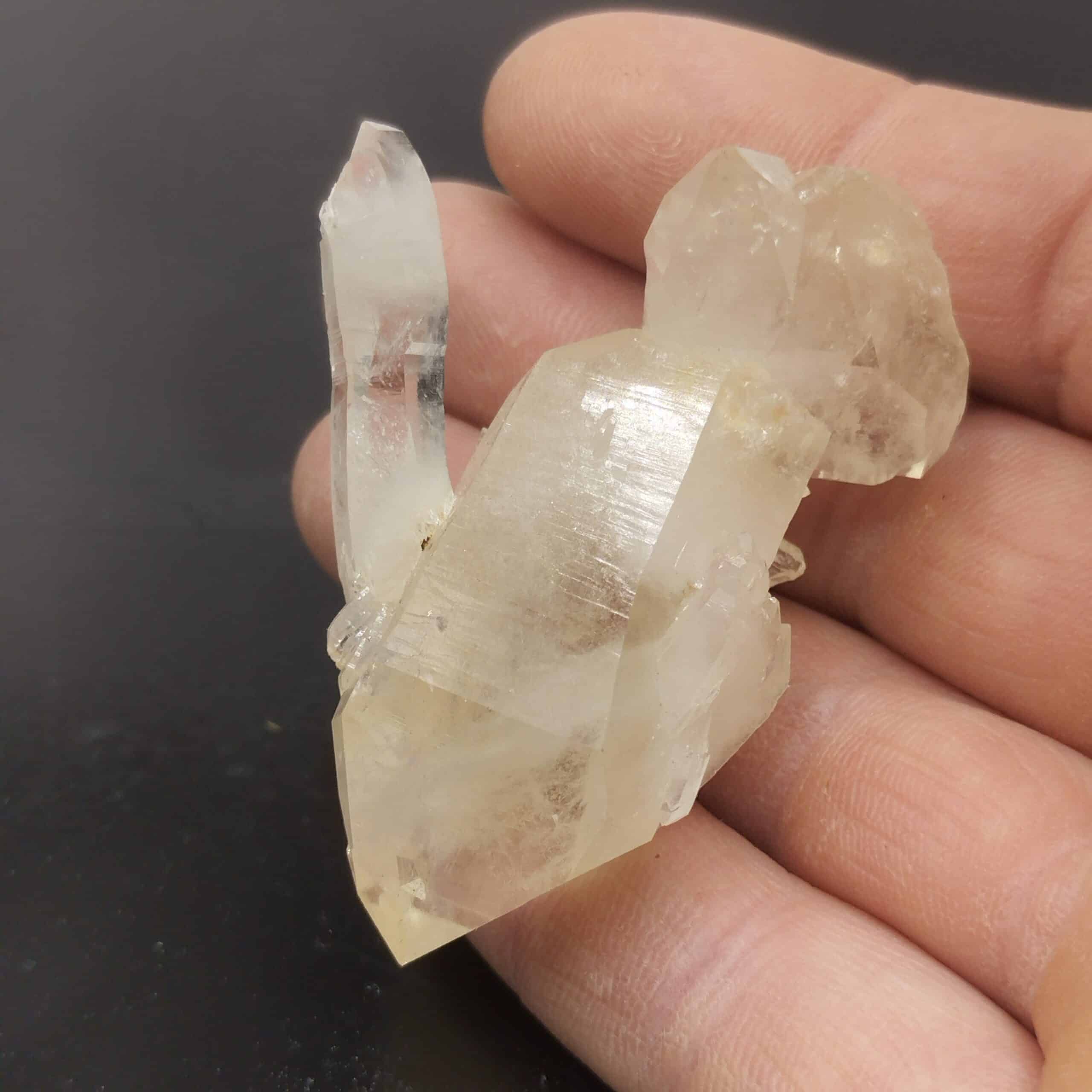 Quartz citrin, Le Trou des Chasseurs, Vizille, Isère.