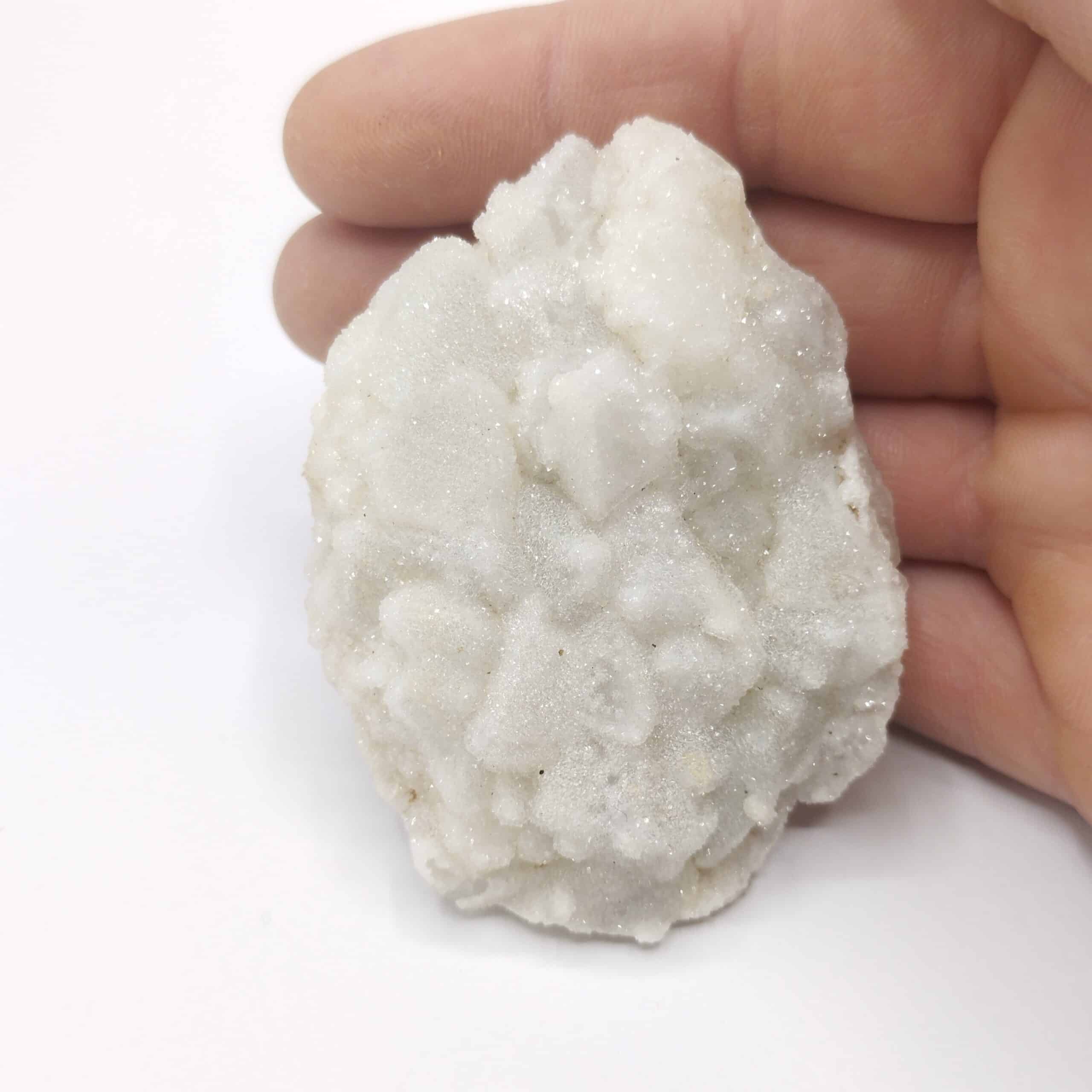 Calcédoine sur Fluorite, Mine de Maine, Saône-et-Loire.