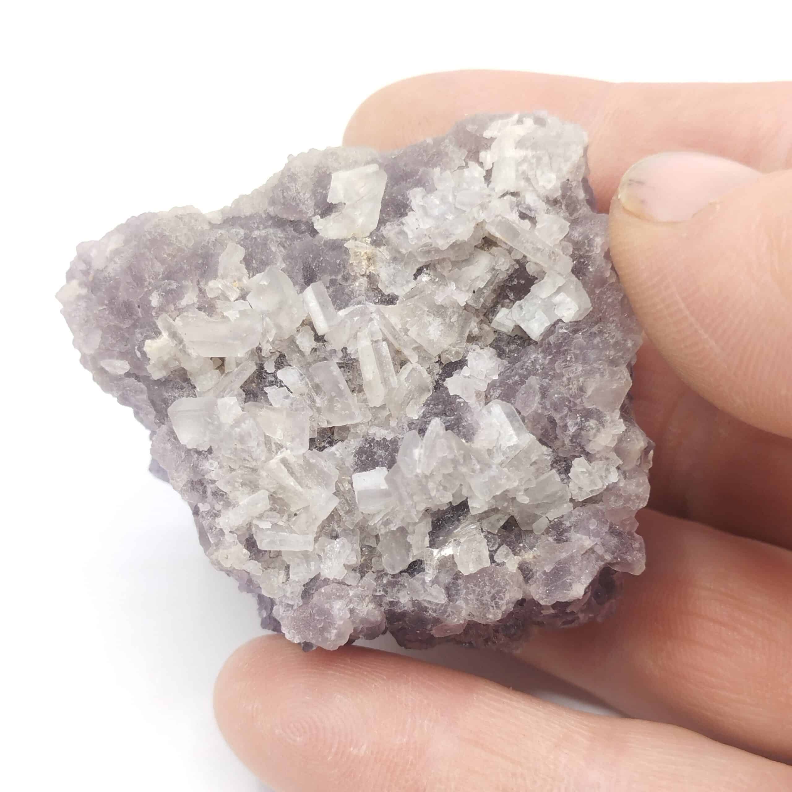 Barytine sur Fluorite, Le Maine-Reclesne, Saône-et-Loire, Morvan.