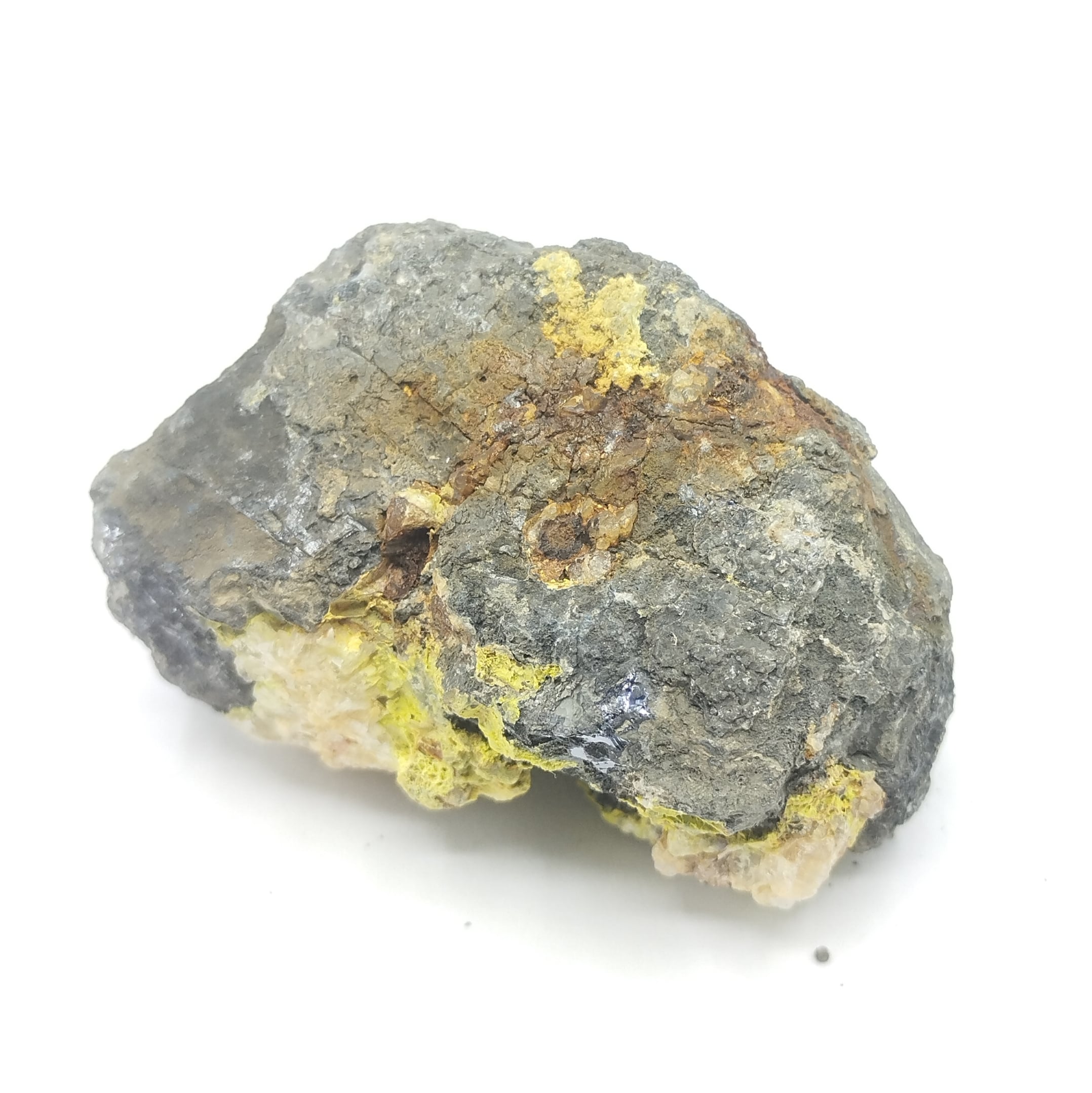 Pyromorphite & Galène, L’Argentolle, Saône-et-Loire.