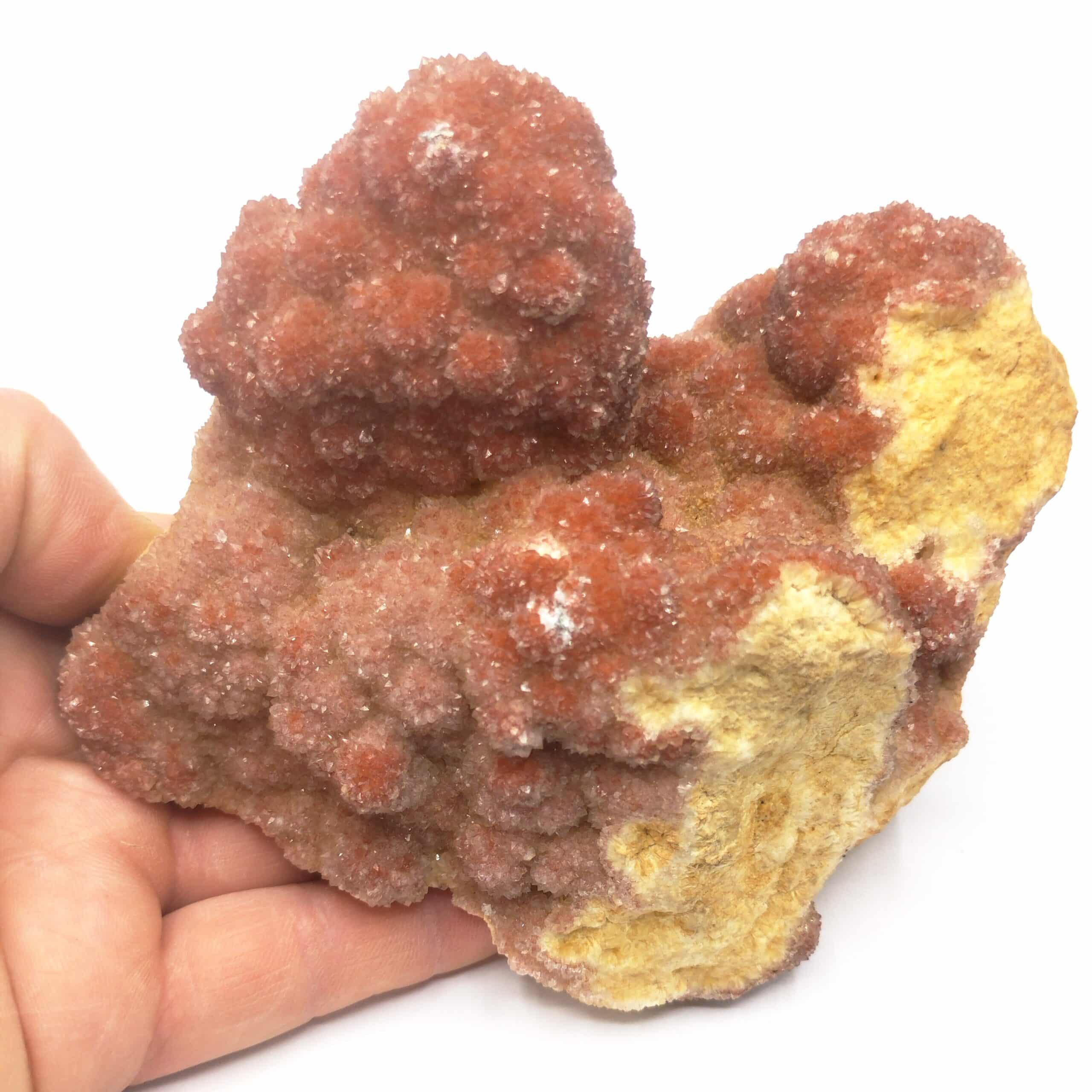 Quartz hématoïde, Maroc.