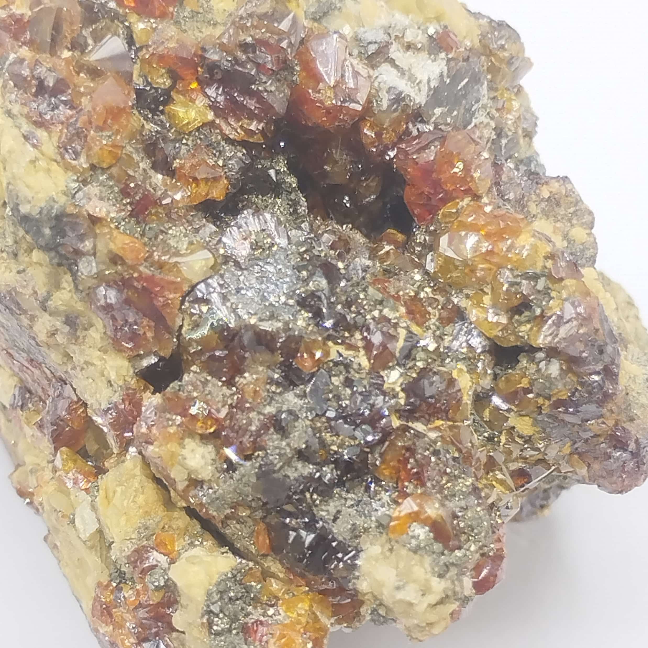 Sphalérite (Blende) & Pyrite, La Mure, Isère.