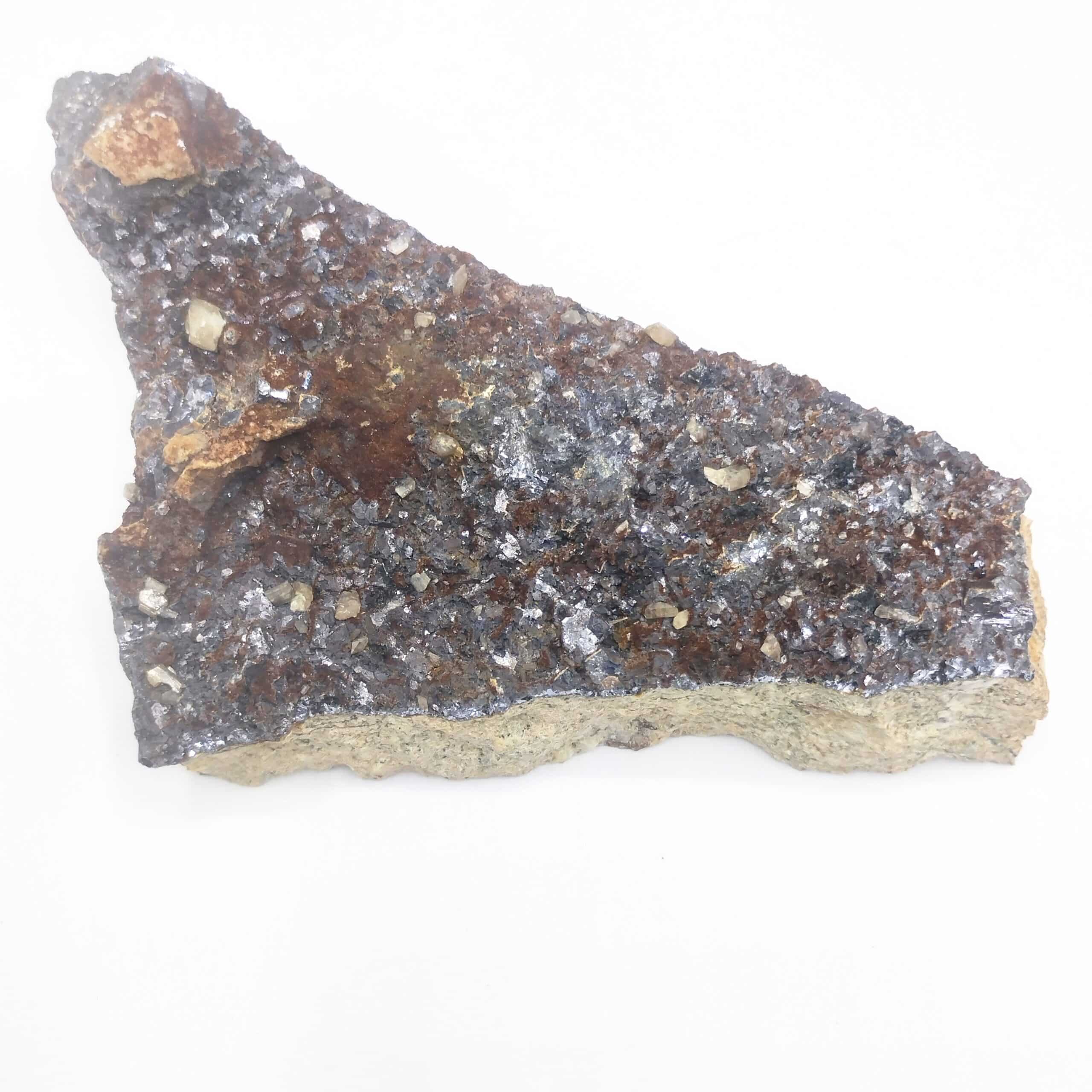 Cérusite, Galène & Sidérite, La Croix aux Mines, Haut-Rhin.