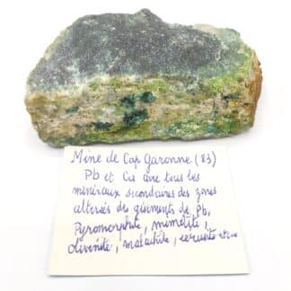 Malachite & Bayldonite, Cap Garonne, Var.