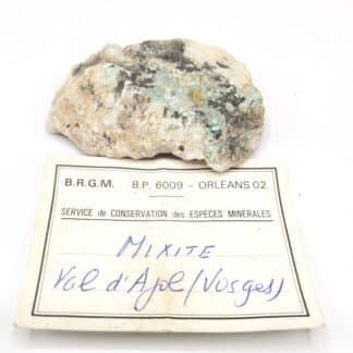 Mixite, Val d’Ajol, Vosges.