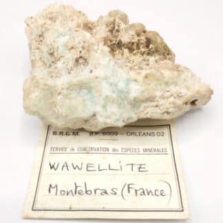 Wavellite & Turquoise, Montebras, Creuse.