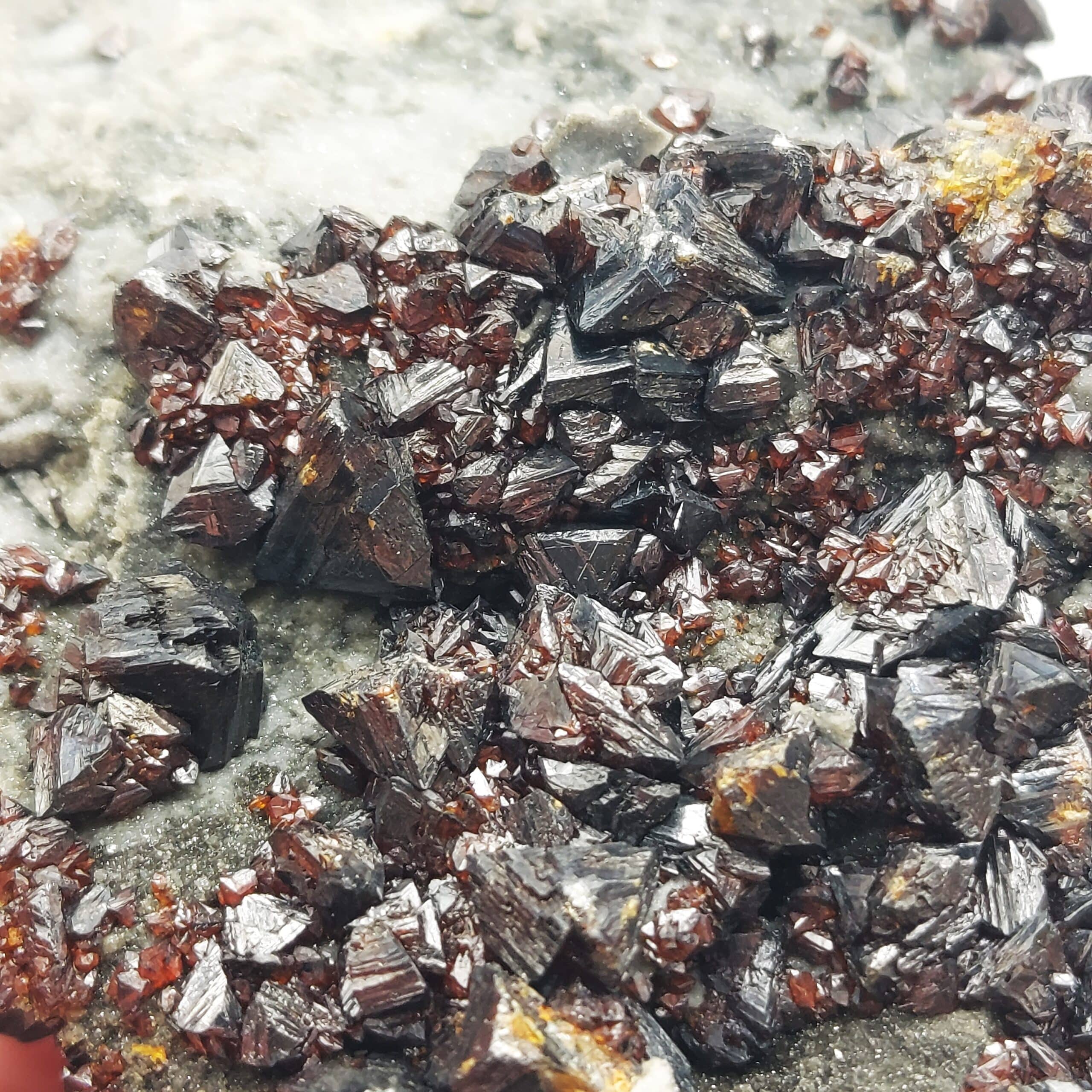 Sphalérite, Champ minier de Joplin, comté de Jasper, Missouri, États-Unis.