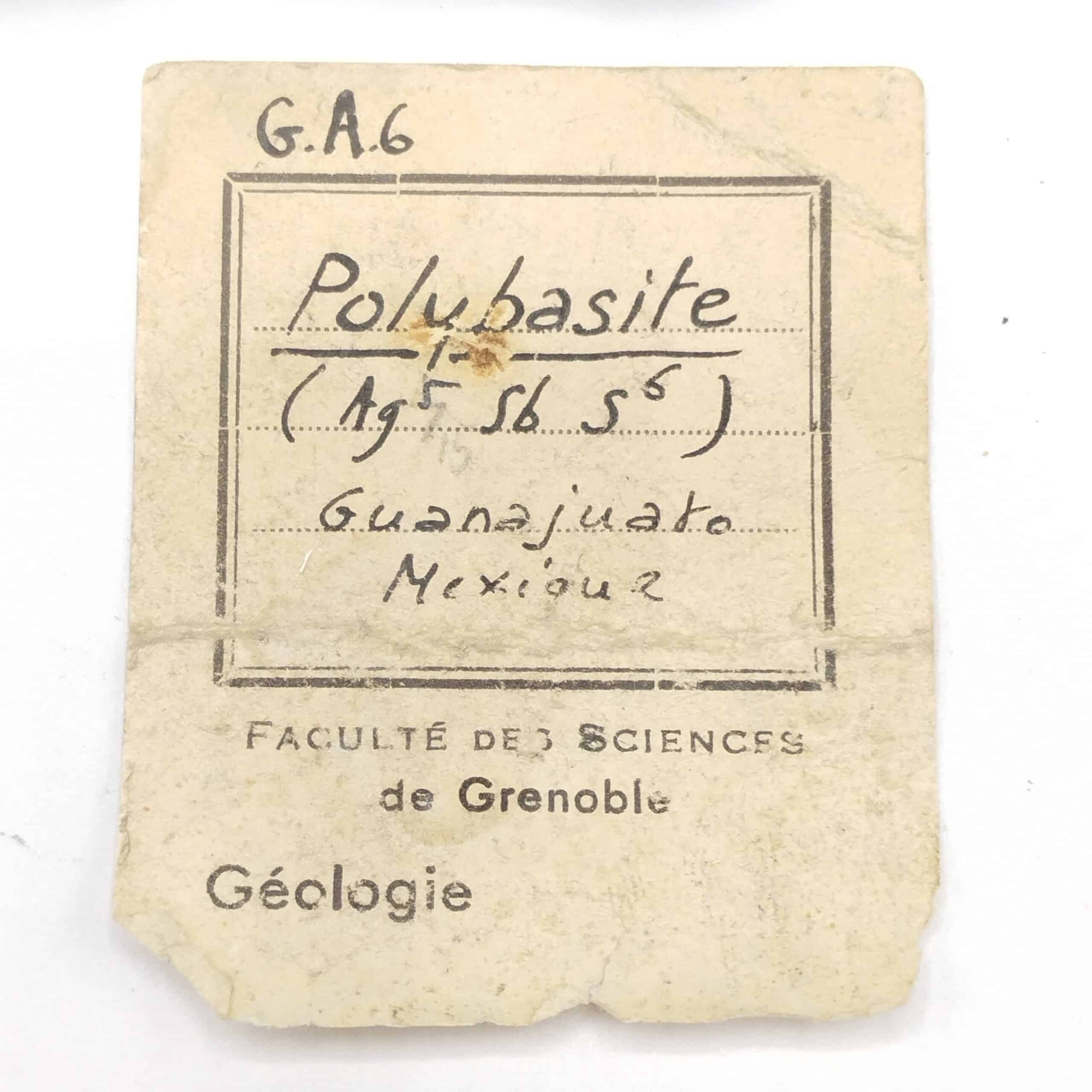 Argent natif & Polybasite, Guanajuato, Mexique.