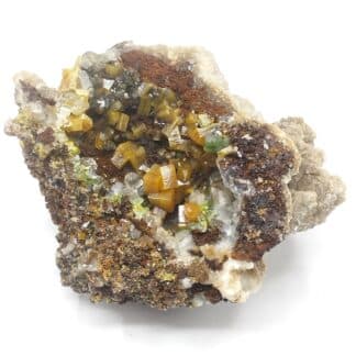 Wulfénite & Mimétite, Mine Ojuela, Mapimi, Mexique.