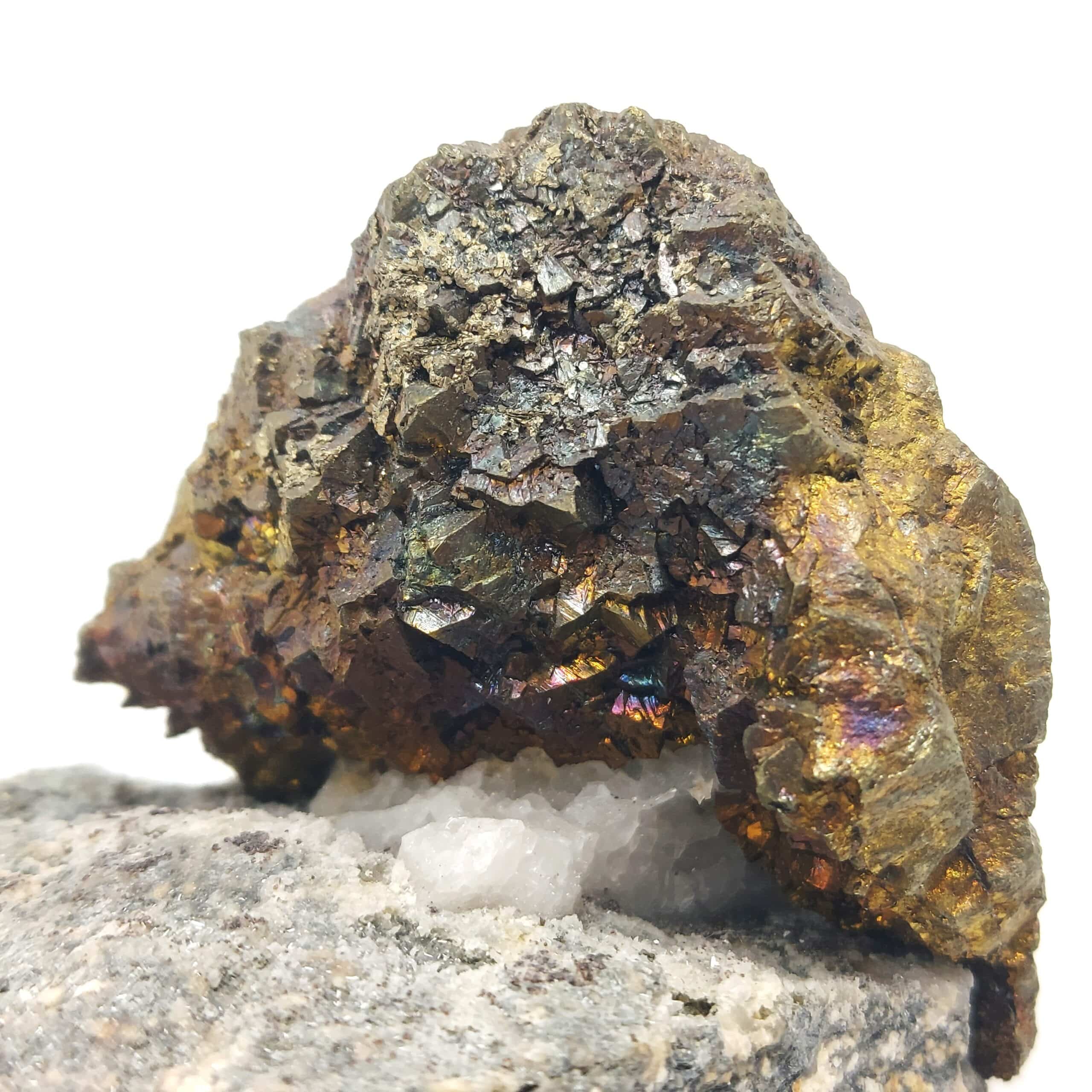 Chalcopyrite, gisement de Laguépie, Tarn-et-Garonne, France.