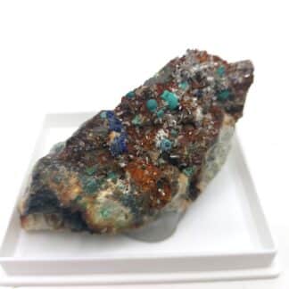 Azurite, Malachite, Mimetite, Dundasite, Mas Dieu, Gard.