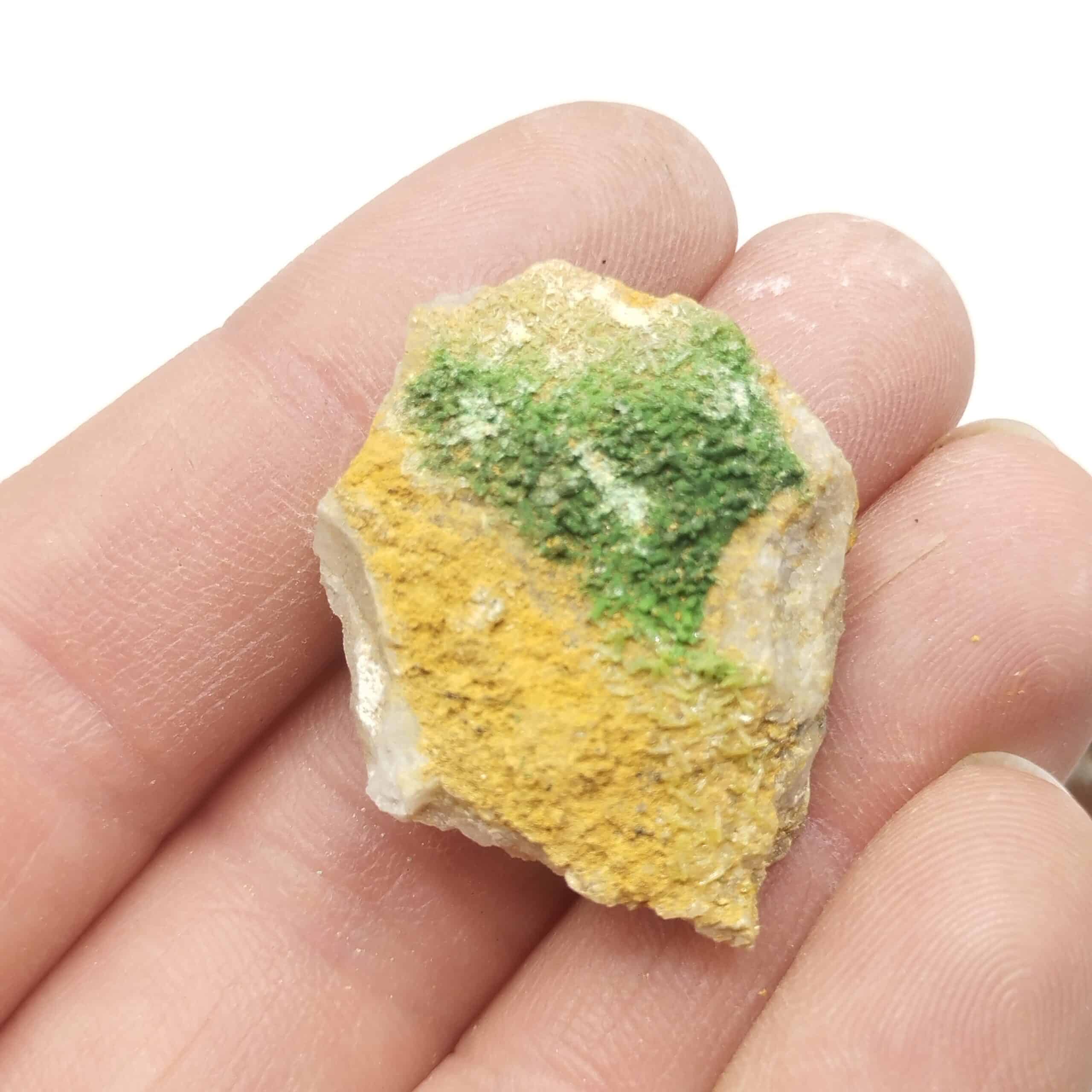 Mimétite & Bayldonite, Cap Garonne, Le Pradet, Var.