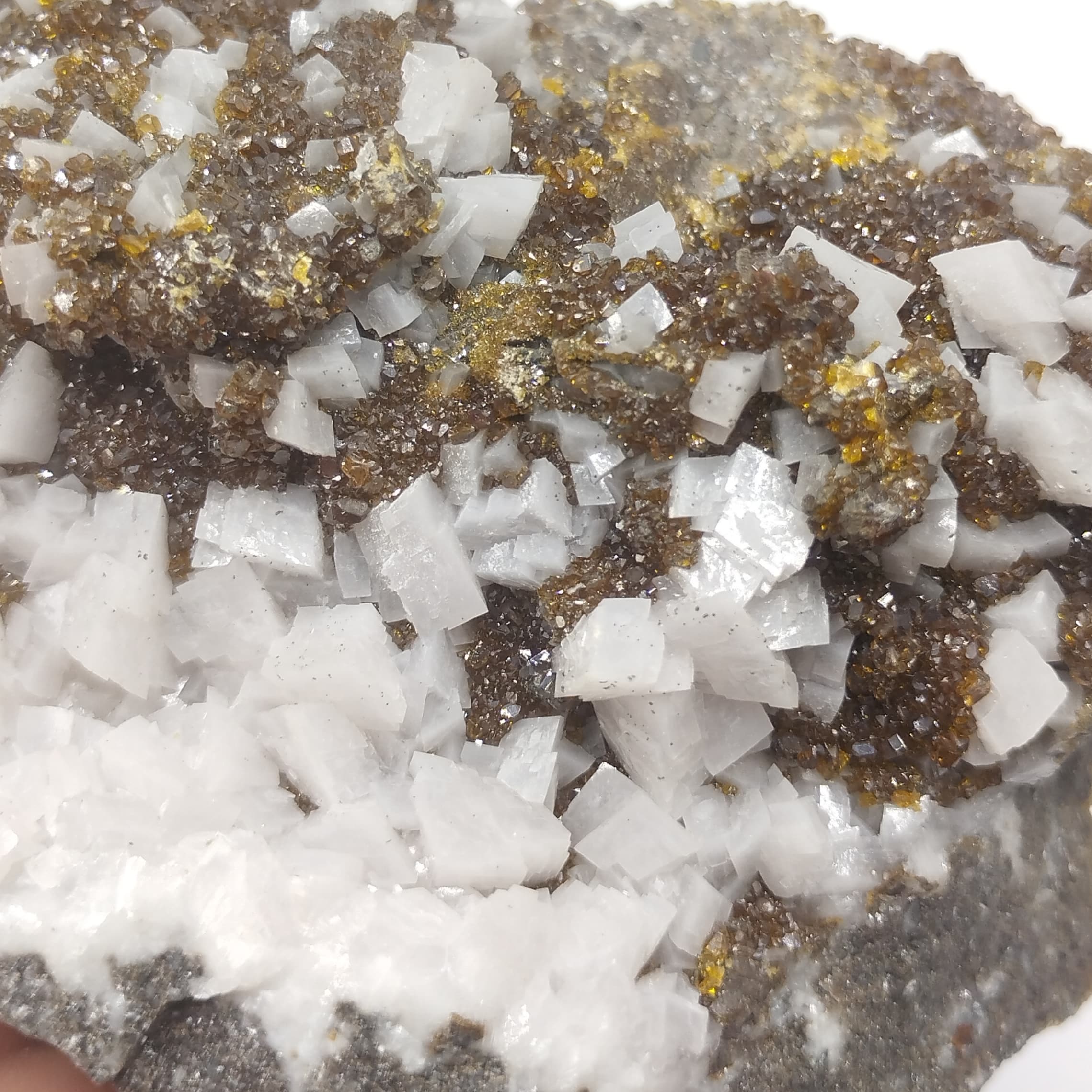 Blende (Sphalérite) & Dolomite, Trèves, Gard.