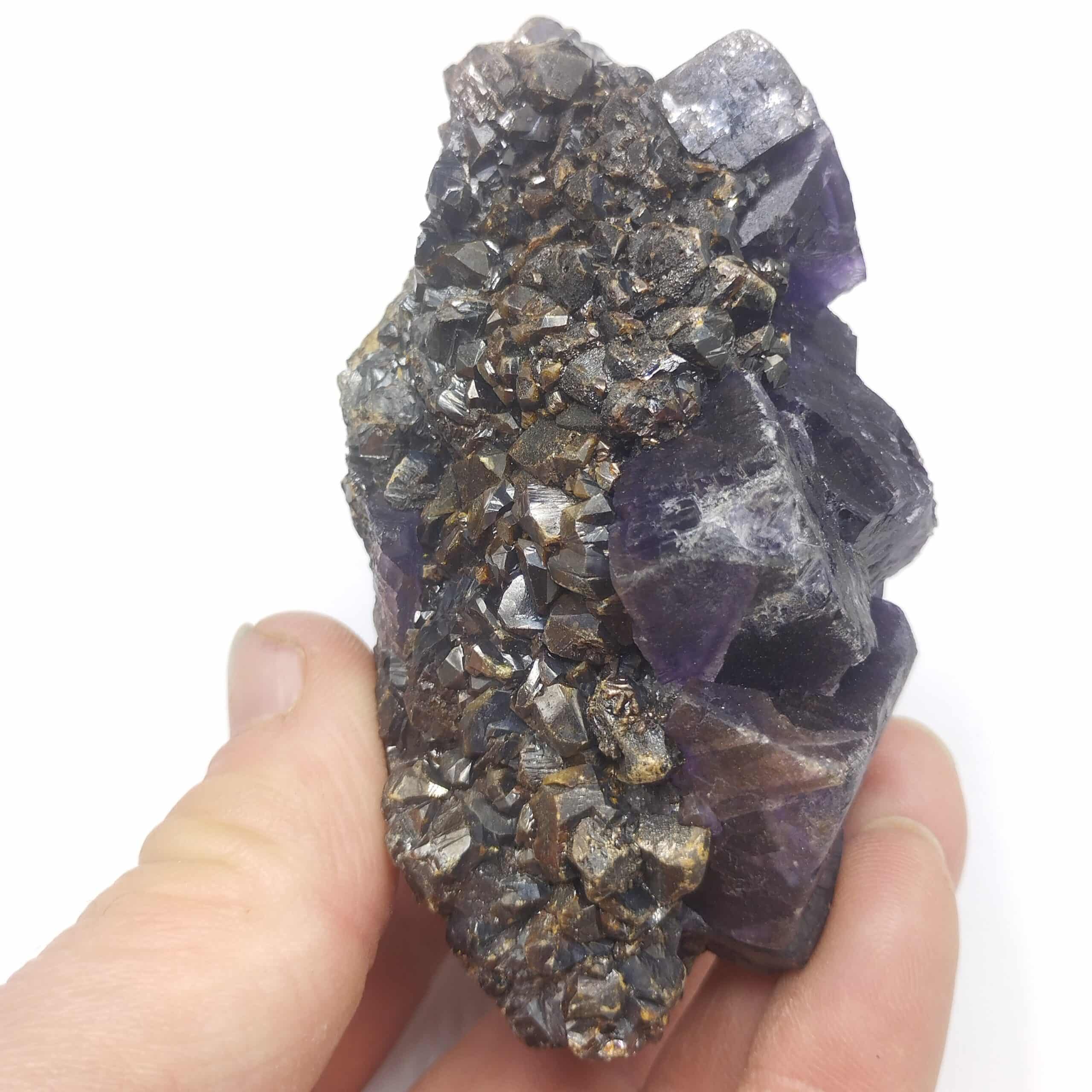 Fluorite & Blende (Sphalérite), Cave in Rock, Illinois, USA (États-Unis).