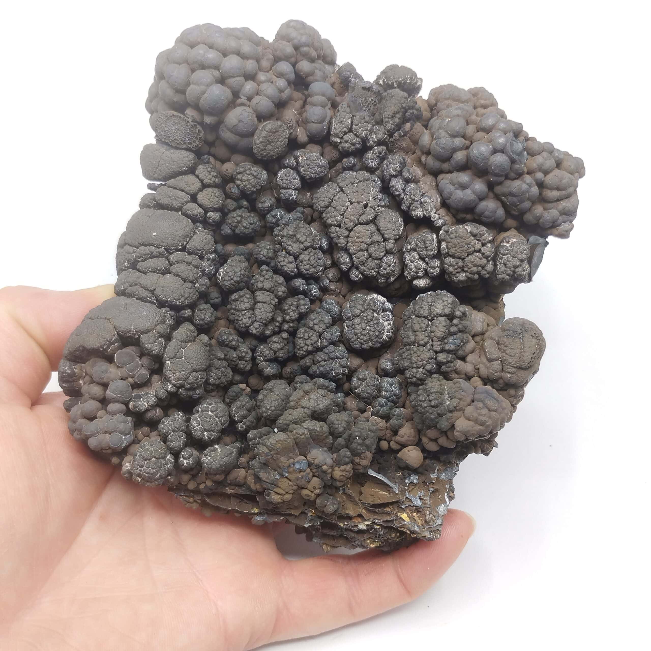 Pyrolusite, Mine du Kaymar, Pruines, Aveyron.