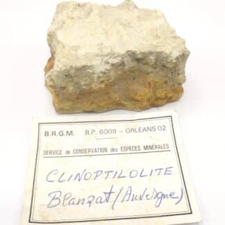 Clinoptilolite (Zéolite), Blanzat, Puy-de-Dôme, Auvergne.