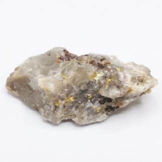 Or natif, Brannérite & Baryte, Mine à Giraud (La Gardette), Oisans, Isère.