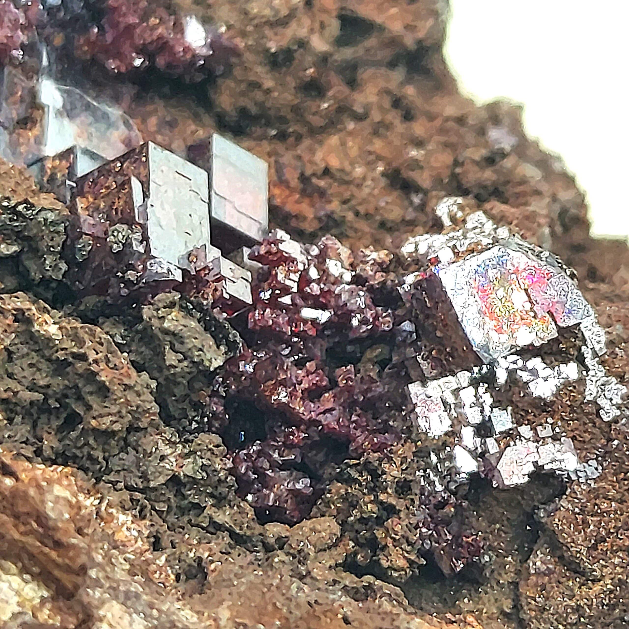 Cuprite, Mine Ray, Scott Mountain, comté de Pinal, Arizona, États-Unis.