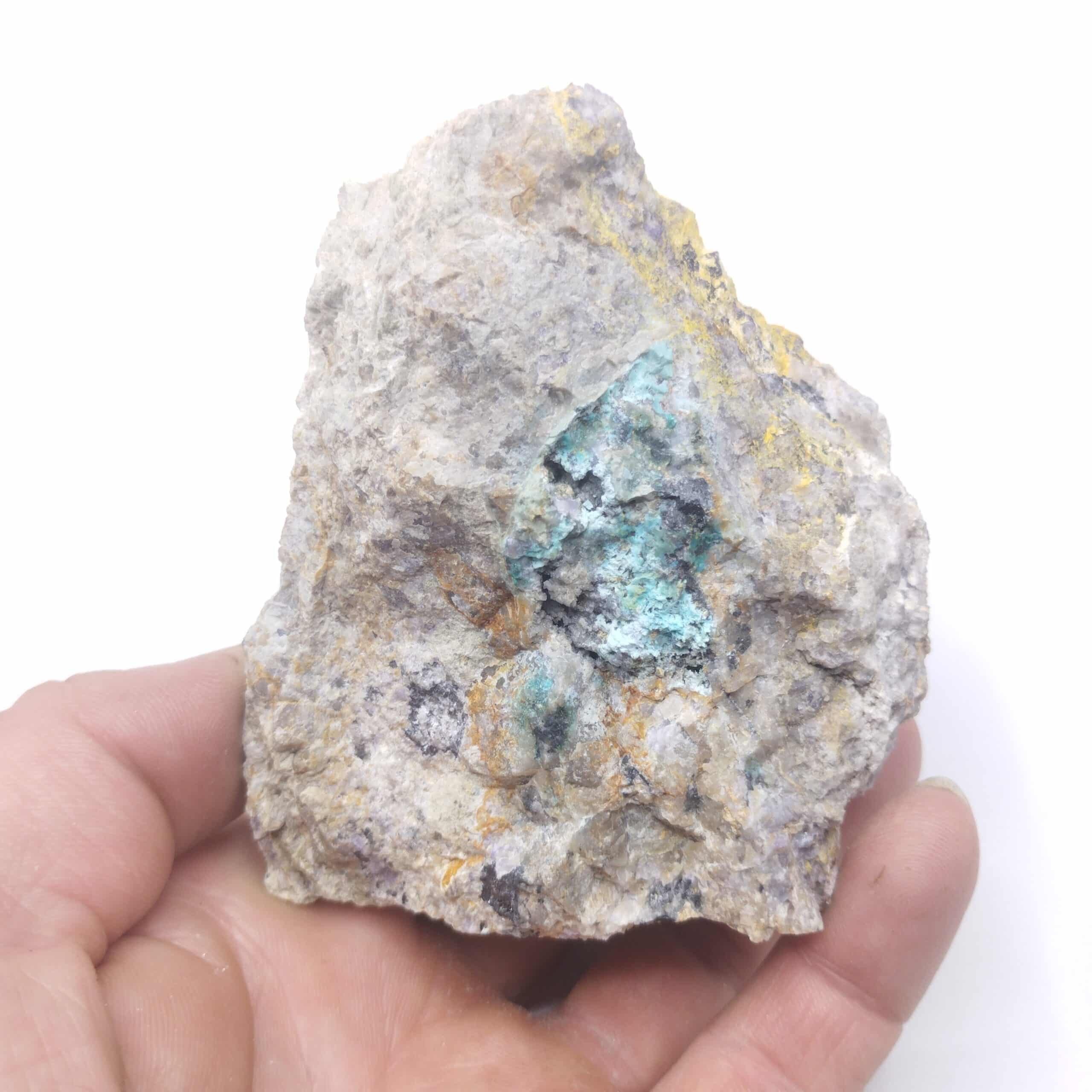 Chrysocolle, Cérusite & Mimétite, Les Molérats, Nièvre.