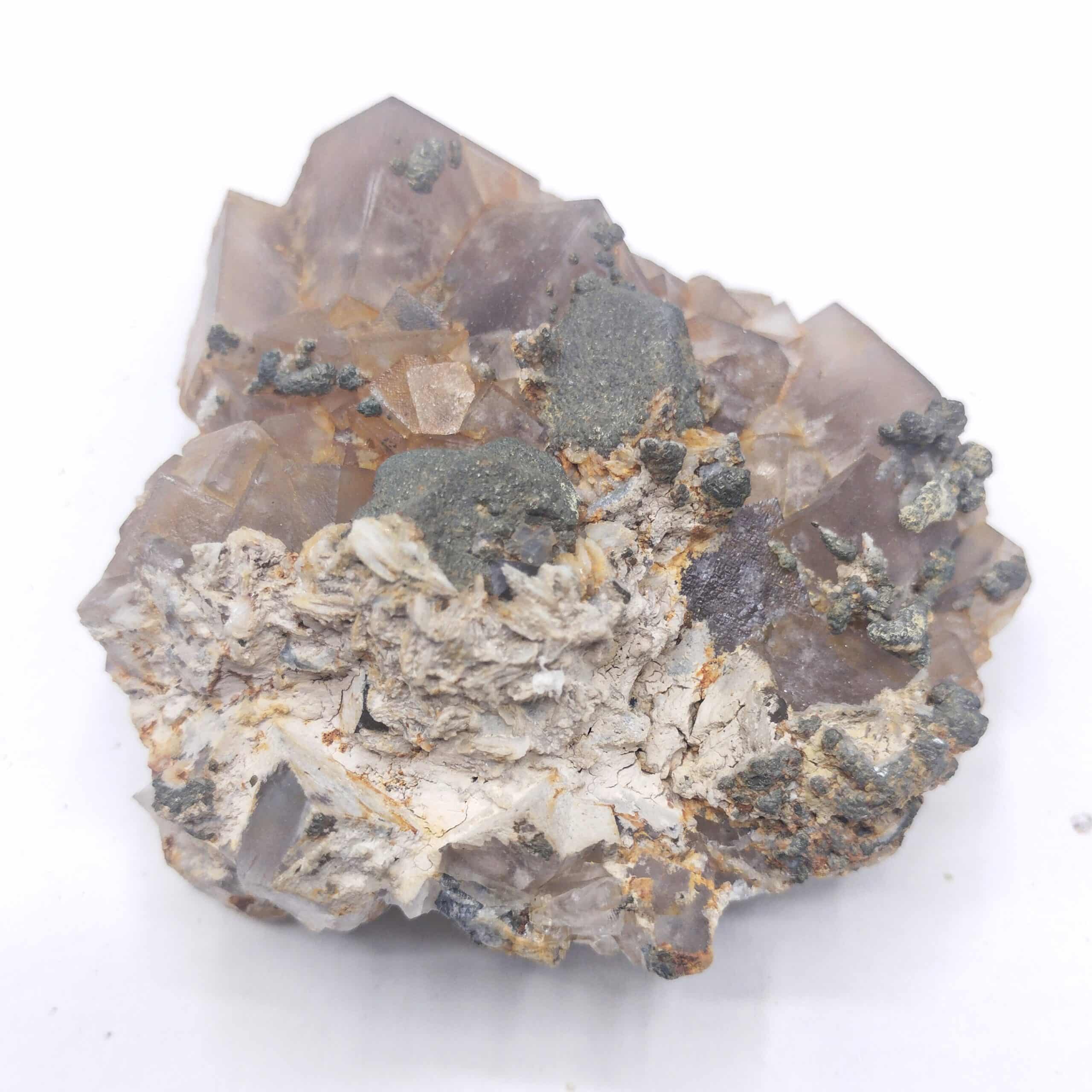 Fluorite, Baryte & Pyrite, Münstertal, Forêt-Noire, Allemagne.